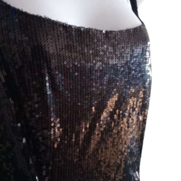 LE CHATEAU Charleston Era Black Sequined Dress Size 2 NEW NWT - Picture 5 of 10